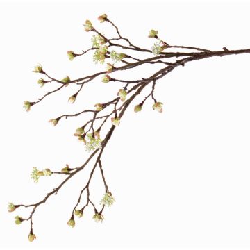 Künstlicher Ahornzweig STEFFEN mit Blüten, grün-gelb, 110cm