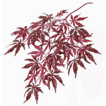 Künstlicher Japanischer Ahornzweig DIRK, schwer brennbar, rot, 70cm