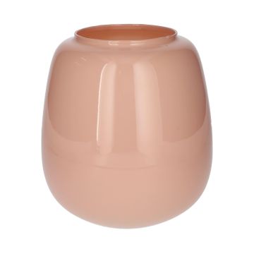 Glas Blumenvase CAYDENCE, hellrosa-milchglas, 20cm, Ø18,2cm Glas Blumenvase CAYDENCE, hellrosa-milchglas, 20cm, Ø18,2cm