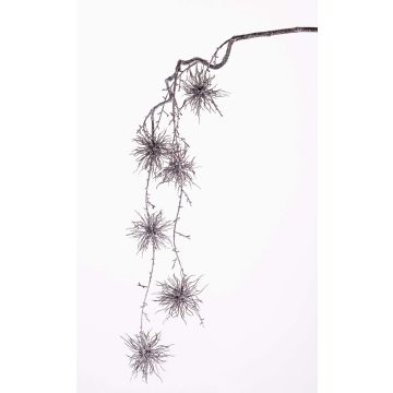 Hamamelis Deko Zweig ZENDAYA mit Blüten, gefroren, braun, 110cm Hamamelis Deko Zweig ZENDAYA mit Blüten, gefroren, braun, 110cm