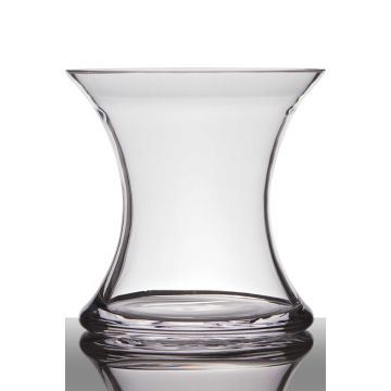 Glas Vase Sanduhrform LIZET, klar, 15cm, Ø15cm Glas Vase Sanduhrform LIZET, klar, 15cm, Ø15cm