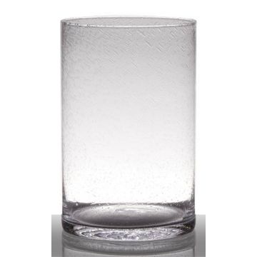 Glasvase mit Bläschen SANUA, Zylinder, klar, 30cm, Ø19cm Glasvase mit Bläschen SANUA, Zylinder, klar, 30cm, Ø19cm