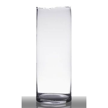 Dekorative Vase mit Bruchkante BROOKE, Glas, klar, 47cm, Ø18cm Dekorative Vase mit Bruchkante BROOKE, Glas, klar, 47cm, Ø18cm