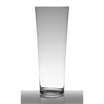 Glasvase AMNA EARTH, konisch, transparent, 40cm, Ø16,5cm Glasvase AMNA EARTH, konisch, transparent, 40cm, Ø16,5cm