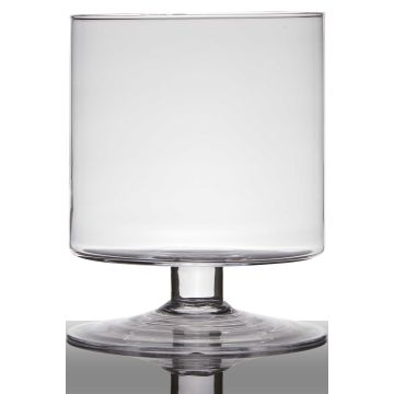 Glas Windlicht mit Standfuß LILIAN, transparent, 24cm, Ø19cm Glas Windlicht mit Standfuß LILIAN, transparent, 24cm, Ø19cm