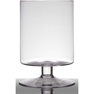 Glas Windlicht mit Standfuß LILIAN, transparent, klar, 29cm, Ø19cm Glas Windlicht mit Standfuß LILIAN, transparent, klar, 29cm, Ø19cm