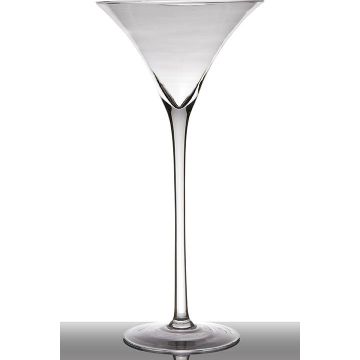 Großes Cocktailglas mit Fuß SACHA EARTH , klar, 90cm, Ø35cm Großes Cocktailglas mit Fuß SACHA EARTH , klar, 90cm, Ø35cm