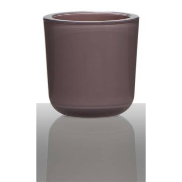 Glas Halter für Teelicht NICK, altrosa, 7,5cm, Ø7,5cm Glas Halter für Teelicht NICK, altrosa, 7,5cm, Ø7,5cm