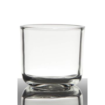 Glas Halter für Kerzen NICK, klar, 13cm, Ø14cm Glas Halter für Kerzen NICK, klar, 13cm, Ø14cm