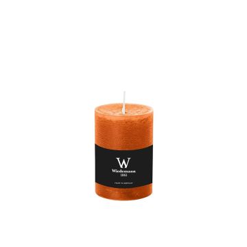 Blockkerze für Windlicht AURORA, orange, 10cm, Ø6,8cm, 42h - Made in Germany Blockkerze für Windlicht AURORA, orange, 10cm, Ø6,8cm, 42h - Made in Germany