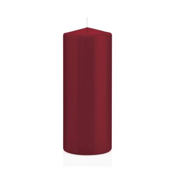 Laternenkerze MAEVA, Stumpen, bordeaux, 20cm, Ø8cm, 119h - Made in Germany Laternenkerze MAEVA, Stumpen, bordeaux, 20cm, Ø8cm, 119h - Made in Germany