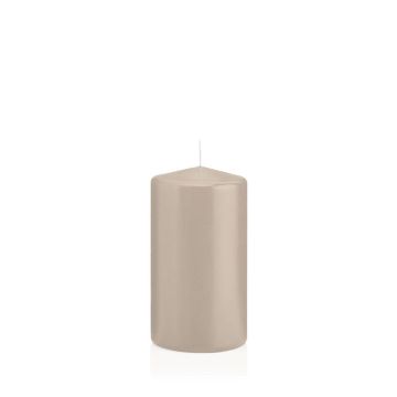 Laternenkerze MAEVA, Stumpen, beige, 13cm, Ø7cm, 52h - Made in Germany Laternenkerze MAEVA, Stumpen, beige, 13cm, Ø7cm, 52h - Made in Germany
