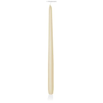 Kerze für Leuchter PALINA, creme, 40cm, Ø2,5cm, 15,5h - Made in Germany