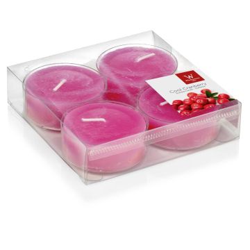 Teelichter ASTRID mit Duft, Cool Cranberry, 4 Stück, pink, 1,9cm, Ø5,7cm, 8h Teelichter ASTRID mit Duft, Cool Cranberry, 4 Stück, pink, 1,9cm, Ø5,7cm, 8h