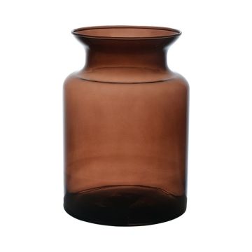 Glaswindlicht HANNA EARTH, braun-klar, 20cm, Ø14cm