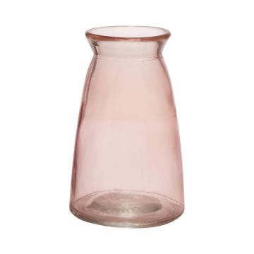 Tischvase TIBBY aus Glas, zartrosa-klar, 14,5cm, Ø9,5cm Tischvase TIBBY aus Glas, zartrosa-klar, 14,5cm, Ø9,5cm