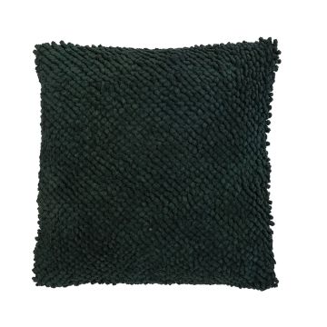 Sofa Kissen BOLLY, mit Kügelchen, dunkelgrün, 45x45cm