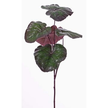 Plastik Zweig Japanischer Goldkolben NIEVES, grün-violett, 85cm