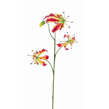 Künstliche Gloriosa TIANA, pink-gelb, 85cm, Ø9-10cm Künstliche Gloriosa TIANA, pink-gelb, 85cm, Ø9-10cm