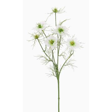 Künstlicher Schwarzkümmel Zweig SEVIN, weiß-grün, 65cm, Ø6-7cm