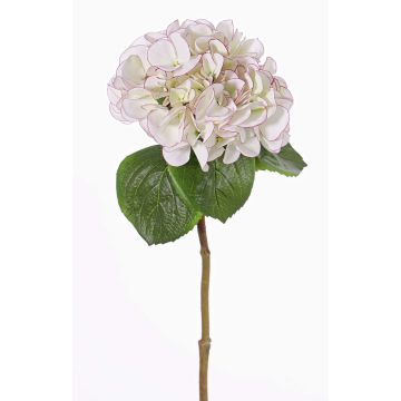 Hortensien Kunstblume CHIDORI, weiß-grün-violett, 60cm, Ø18cm