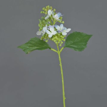 Künstliche Hortensie CHABY, hellblau-lila-weiß, 30cm, Ø9cm