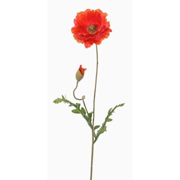 Künstliche Mohnblume LIENTJE, rot, 65cm, Ø10cm