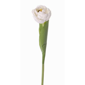 Künstliche Tulpe ROMANA, weiß, 45cm, Ø6cm
