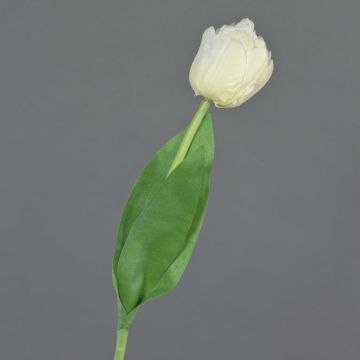 Künstliche Tulpe ROMANA, weiß, 45cm, Ø6cm