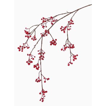 Künstlicher Schneebeeren Zweig GESA mit Beeren, rot, 120cm