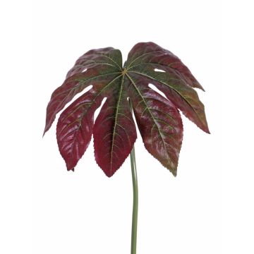 Aralia künstliches Blatt IMANA, rot-grün, 80cm