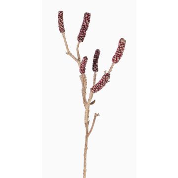 Zylinderputzer Deko Zweig SIRIUS mit Früchten, dunkelrot, 60cm Zylinderputzer Deko Zweig SIRIUS mit Früchten, dunkelrot, 60cm