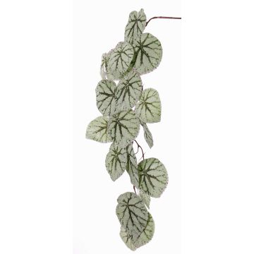 Künstlicher Blattbegonien Zweig KATRICE, grün-grau, 110cm Künstlicher Blattbegonien Zweig KATRICE, grün-grau, 110cm
