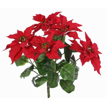 Künstlicher Weihnachtsstern CATIN auf Steckstab, rot, 45cm, Ø20cm