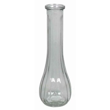 Vase aus gewellten Glas KOSTA, klar, 21,5cm, Ø7cm Vase aus gewellten Glas KOSTA, klar, 21,5cm, Ø7cm