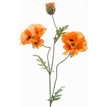 Mohnblume künstlich LOPEZ, orange, 90cm, Ø10-15cm