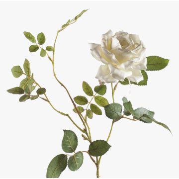 Kunstzweig Rose BEATA, creme, 75cm, Ø10cm Kunstzweig Rose BEATA, creme, 75cm, Ø10cm