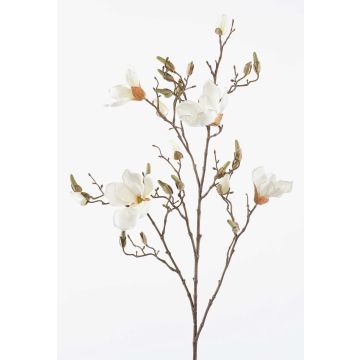 Große Kunstblume Magnolie CAELO, creme, 105cm, Ø15-17cm