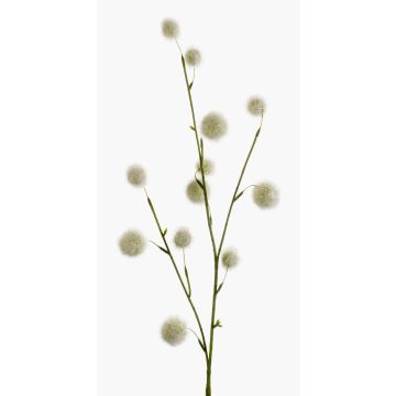 Kunstblume Schneeball Zweig ATERIDA, weiß, 80cm, Ø3-4cm