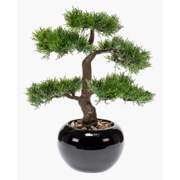 Künstlicher Bonsai Zeder ADARA im Keramiktopf, 35cm