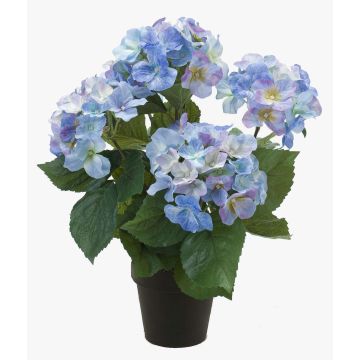 Kunstpflanze Hortensie JONE, blau, 40cm