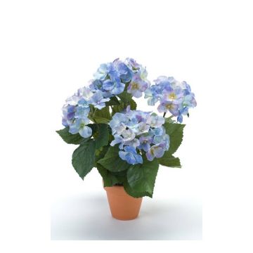 Kunstpflanze Hortensie JONE im Tontopf, blau, 40cm Kunstpflanze Hortensie JONE im Tontopf, blau, 40cm