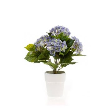 Kunstblume Hortensie LAIDA im Keramiktopf, hellblau, 35cm, Ø9-13cm