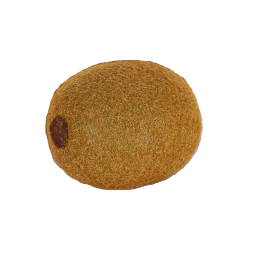 Deko Kiwi GIANNO, braun-grün, 6,5cm, Ø5cm