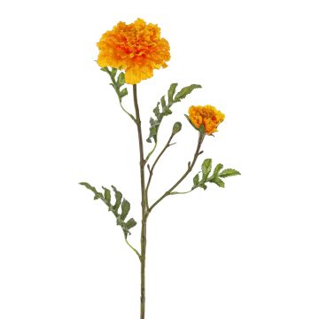 Künstlicher Zweig Studentenblume ASTIE, orange, 65cm, Ø5-9cm