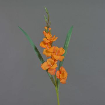 Künstliche Gladiole ELEA, orange, 80cm, Ø7-9cm
