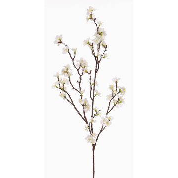 Künstlicher Kirschblütenzweig ARIELLE mit Blüten, weiß, 100cm, Ø1,5-3,5cm