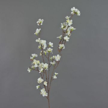 Künstlicher Kirschblütenzweig ARIELLE mit Blüten, weiß, 100cm, Ø1,5-3,5cm