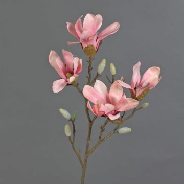 Künstlicher Sternmagnolien Zweig AZULA, rosa, 60cm, Ø9-11cm