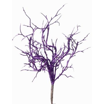 Künstlicher Korallenzweig SPUNKY auf Steckstab, Glitzer, lila, 20cm